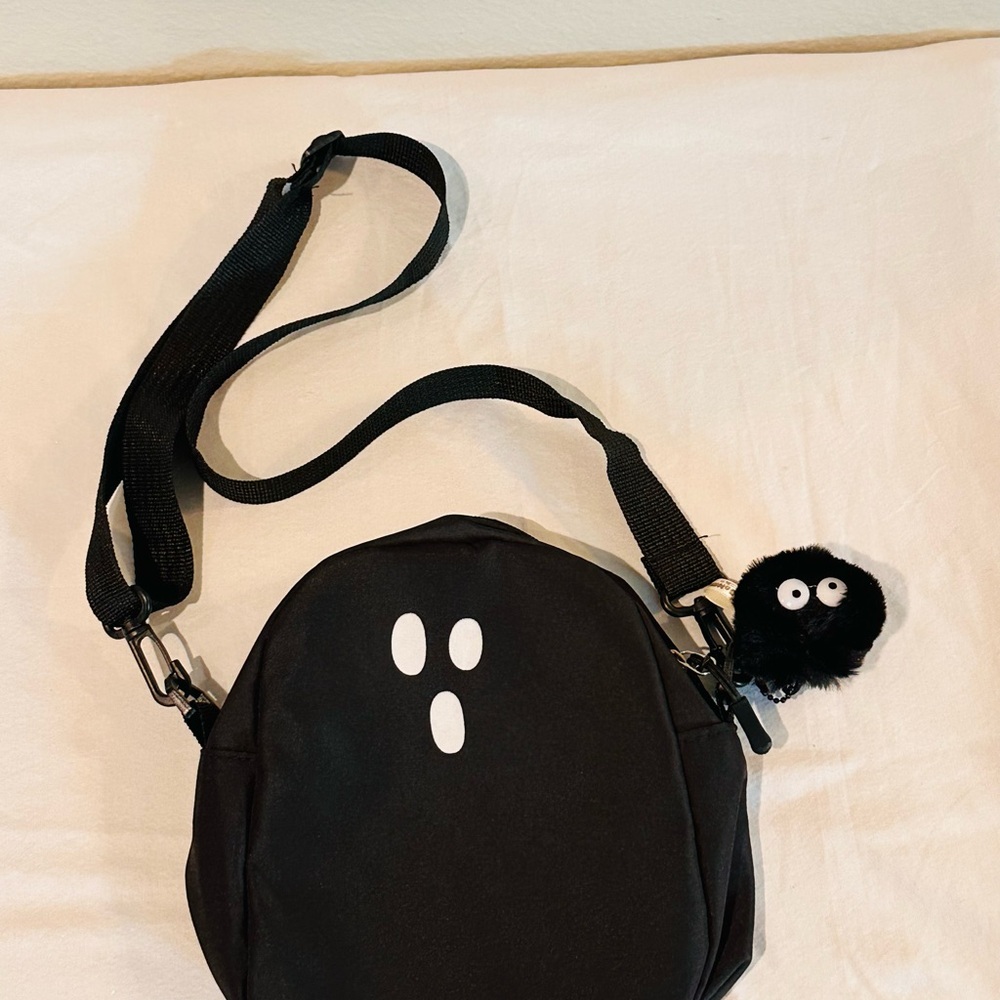 Black Ghost Face Crossbody Bag - image 2